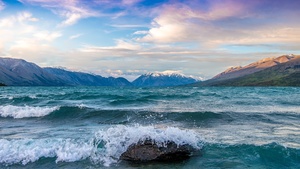 Glacier, Mountains, New Zealand, 4K wallpaper