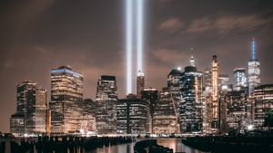 Brooklyn, Night, Cityscape, City lights, New York City, USA, 4K wallpaper