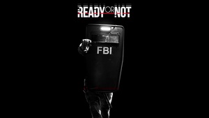 Ready or Not, FBI, Police, Shield, Black background, 4K wallpaper