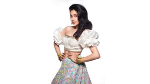 Janhvi Kapoor, White, Indian actress, Bollywood actress, White background, 4K wallpaper