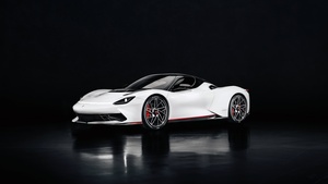 Pininfarina Battista, 2020, Black background, 4K wallpaper