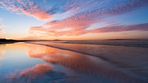 Sunset, Horizon, Reflections, Queensland, Australia, 4K wallpaper