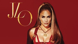 Jennifer Lopez, American singer, American actress, Red background, 4K wallpaper