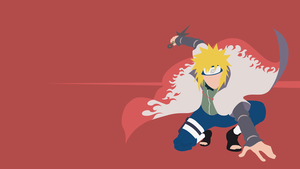 Minato Namikaze, Naruto, Faceless, Minimal art, 4K wallpaper