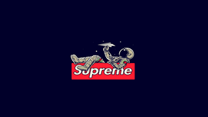 Astronaut, Supreme, Dark background, Simple, 4K wallpaper
