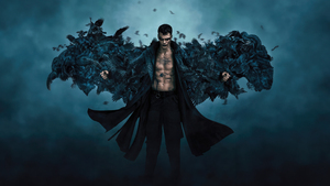 Bill Skarsgard, The Crow, Dark background, 2024 Movies, 4K wallpaper