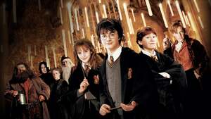 Harry Potter and the Chamber of Secrets, Daniel Radcliffe as Harry Potter, Emma Watson as Hermione Granger, Ron Weasley, 4K wallpaper