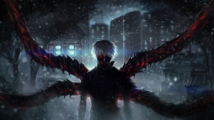 Ken Kaneki, Kakuja, Tokyo Ghoul, Ultrawide, 4K wallpaper