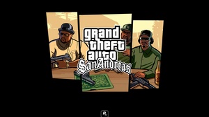 Grand Theft Auto: San Andreas, GTA San Andreas, GTA, Artwork, Black background, Rockstar Games, 4K wallpaper