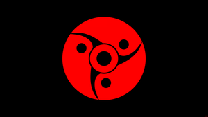 Mangekyo Sharingan, Naruto, Black background, 4K wallpaper