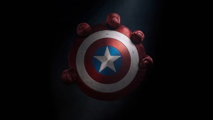Captain America: Brave New World, 2024 Movies, Captain Americas shield, Dark background, 4K wallpaper
