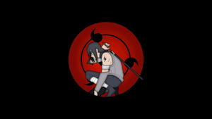 Itachi Uchiha, Mangekyo Sharingan, Black background, 4K wallpaper