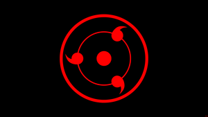 Mangekyo Sharingan, Naruto, Sharingan, Black background, AMOLED, 4K wallpaper