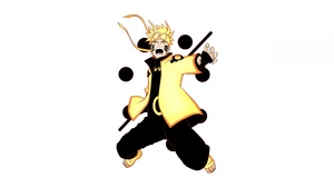 Naruto Uzumaki, Six Paths Sage Mode, White background, Rikudo Sennin Modo, 4K wallpaper