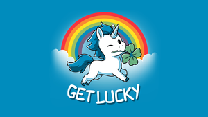 Unicorn, Rainbow, Blue background, 4K wallpaper