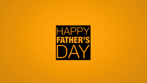 Happy Fathers Day, Yellow background, 4K wallpaper