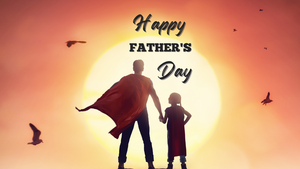 Happy Fathers Day, Dad - Daughter, Superman, Supergirl, Superheroes, Sun, 4K wallpaper