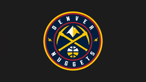 Denver Nuggets, Logo, Basketball team, Dark background, 4K wallpaper