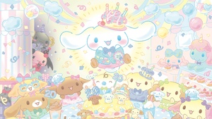 Cinnamoroll, Birthday, Cute cartoon, 4K wallpaper