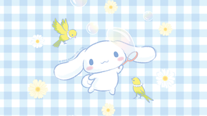 Cinnamoroll, Blue, Cute cartoon, Sanrio, 4K wallpaper