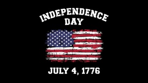 4th of July, USA Flag, Flag of the United States, Black background, Flag of USA, 4K wallpaper