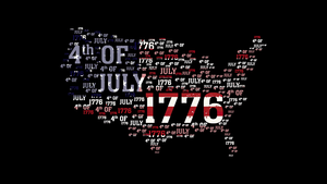 4th of July, Independence Day, United States of America, Black background, 4K wallpaper