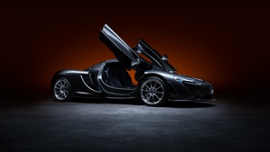McLaren P1, CGI, Black cars, 4K wallpaper
