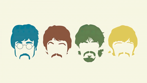 The Beatles, Minimalist, John Lennon, Paul McCartney, Ringo Starr, George Harrison, Simple, 4K wallpaper