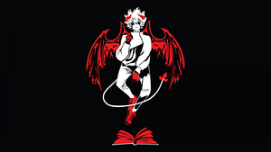 Black Clover, Liebe, Black background, AMOLED, Minimalist, 4K wallpaper