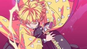Zenitsu Agatsuma, Demon Slayer: Kimetsu no Yaiba, 4K wallpaper