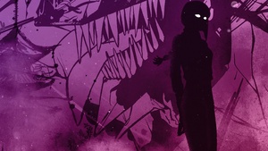 Makima, Silhouette, Chainsaw Man, Illustration, Pink aesthetic, 4K wallpaper