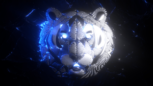 Tiger, Majestic, Dark background, 4K wallpaper