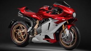 MV Agusta Superveloce 1000 Serie Oro, 2024, Sports bikes, Dark background, 4K wallpaper
