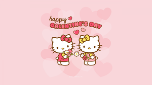 Hello Kitty background, Pastel pink, Sanrio, 4K wallpaper
