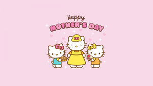 Happy Mothers Day, Hello Kitty, Sanrio, 4K wallpaper