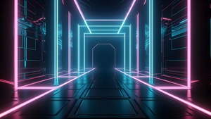 Cyberpunk, Neon Lights, AI art, 4K wallpaper