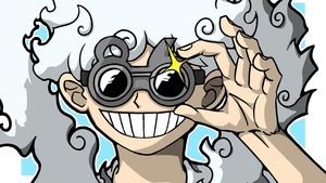 Luffy, Goggles, Gear 5, Sun God Nika, 4K wallpaper
