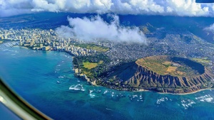 Hawaii, Aerial view, 4K wallpaper