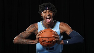 Ja Morant, American basketball player, Dark background, Memphis Grizzlies, 4K wallpaper