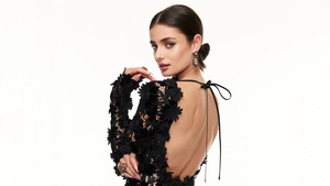 Taylor Hill, Fashion model, White background, 4K wallpaper