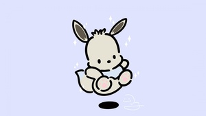 Pochacco, Minimal art, Cute cartoon, Simple, 4K wallpaper