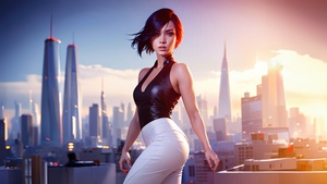 Mirrors Edge, Faith, AI art, Midjourney, 4K wallpaper