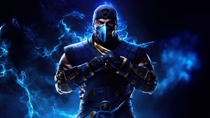 Sub-Zero, Mortal Kombat, Blue, 4K wallpaper