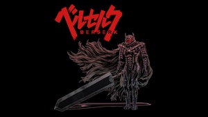 Berserker Armor, Guts, AMOLED, Black background, Dragon Slayer, 4K wallpaper