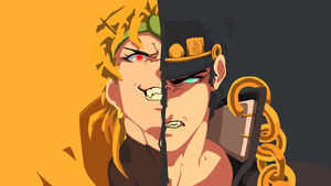 Jotaro Kujo, JoJos Bizarre Adventure, Minimalist, 4K wallpaper
