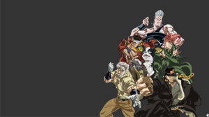 JoJos Bizarre Adventure, Jotaro Kujo, Joseph Joestar, 4K wallpaper