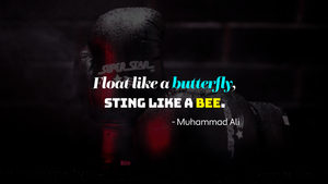 Boxing, Popular quotes, Muhammad Ali, Gloves, Dark background, Inspirational quotes, 4K wallpaper