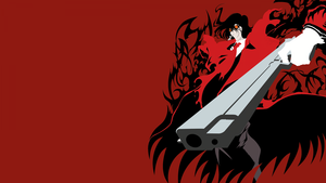 Hellsing, Alucard, Minimalist, Red background, 4K wallpaper