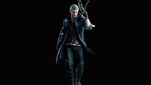 Nero, Black background, Devil May Cry 5, AMOLED, 4K wallpaper