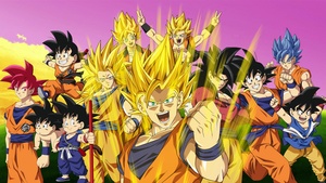 Goku, Evolution, Dragon Ball Z, 4K wallpaper